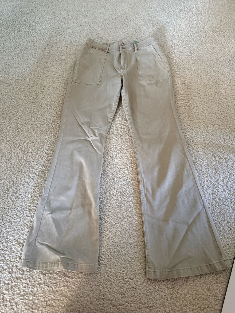 pistola Light Beige Corduroy Flared Pants